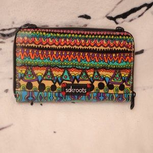 Sakroots wallet with cellphone pocket